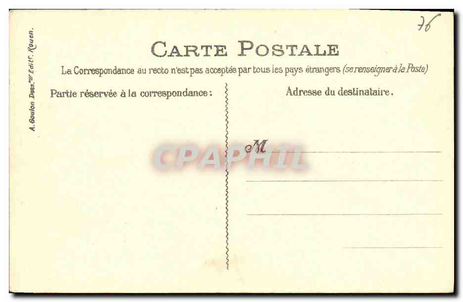 CPA Dieppe entree au port du steamer La Seine Bateau  — Rückseite