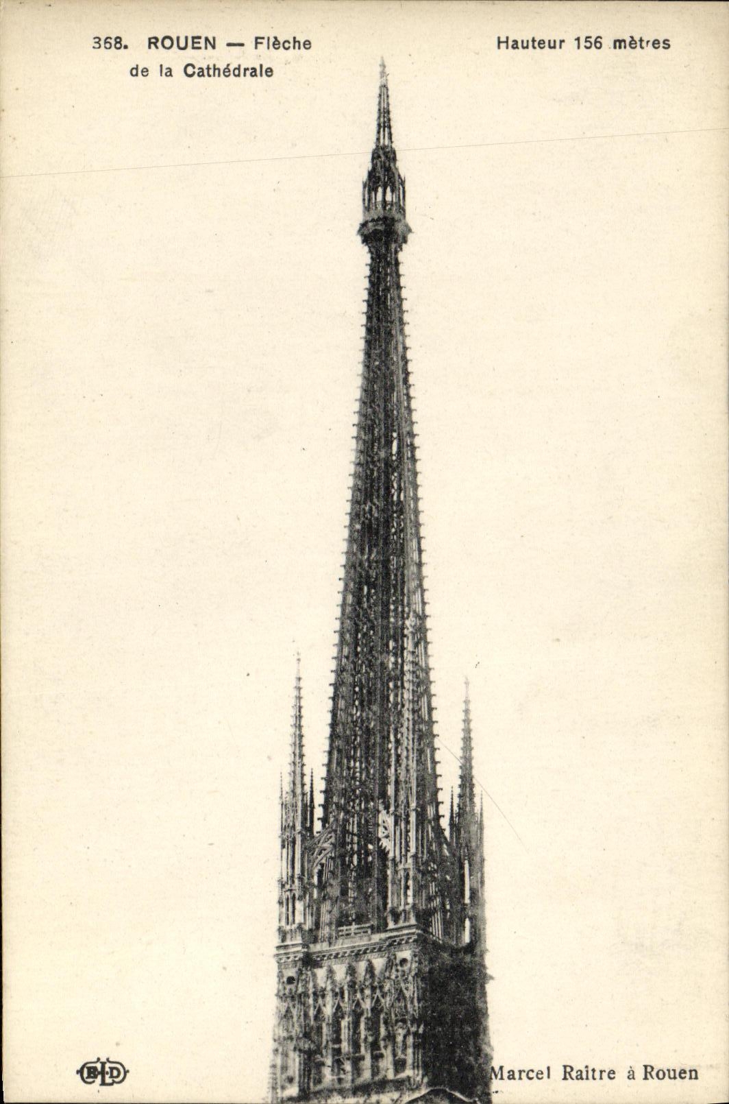 CPA Rouen Fleche de la Cathedrale