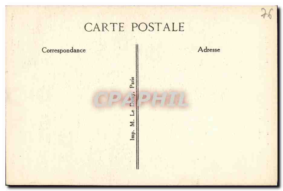 CPA Rouen Fleche de la Cathedrale — Verso