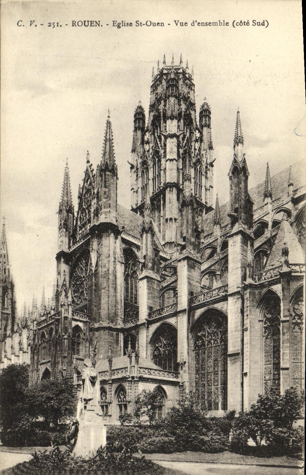 CPA Rouen L eglise Saint Ouen Vue d ensemble