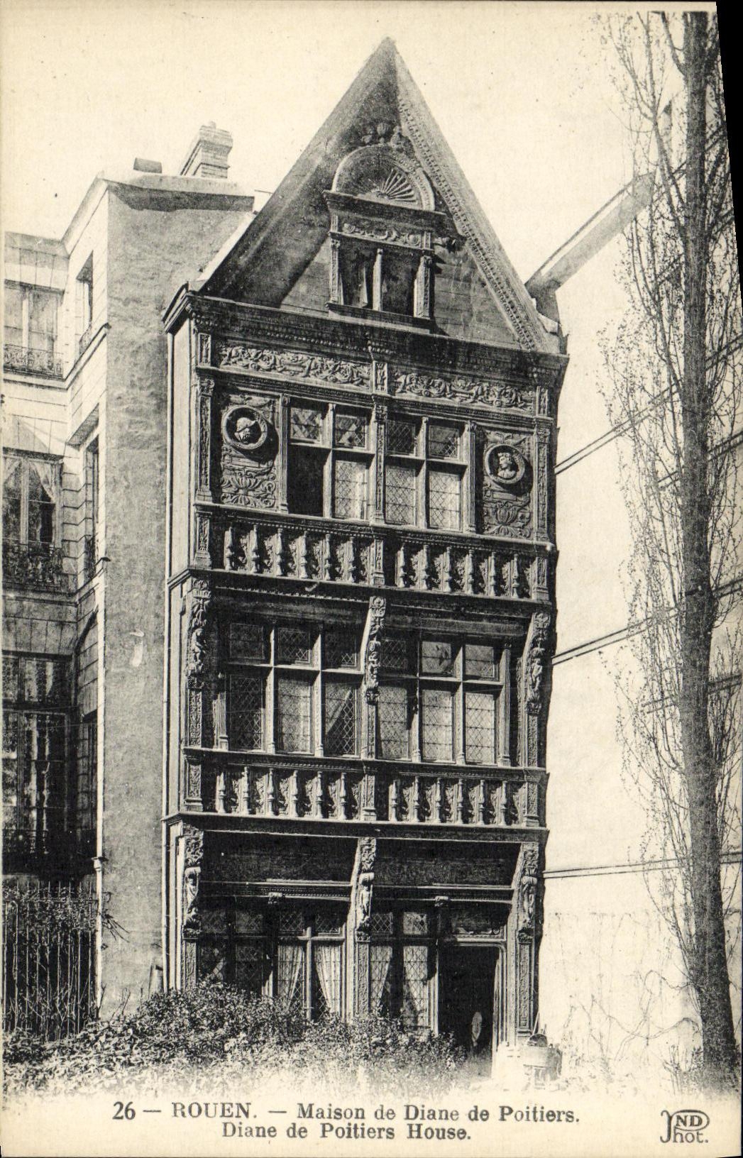CPA Rouen Maison de Diane de Poitiers