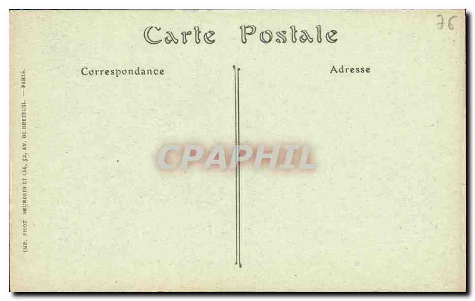CPA Rouen La Salle des Pas Perdus Du Palais De Justice — Verso