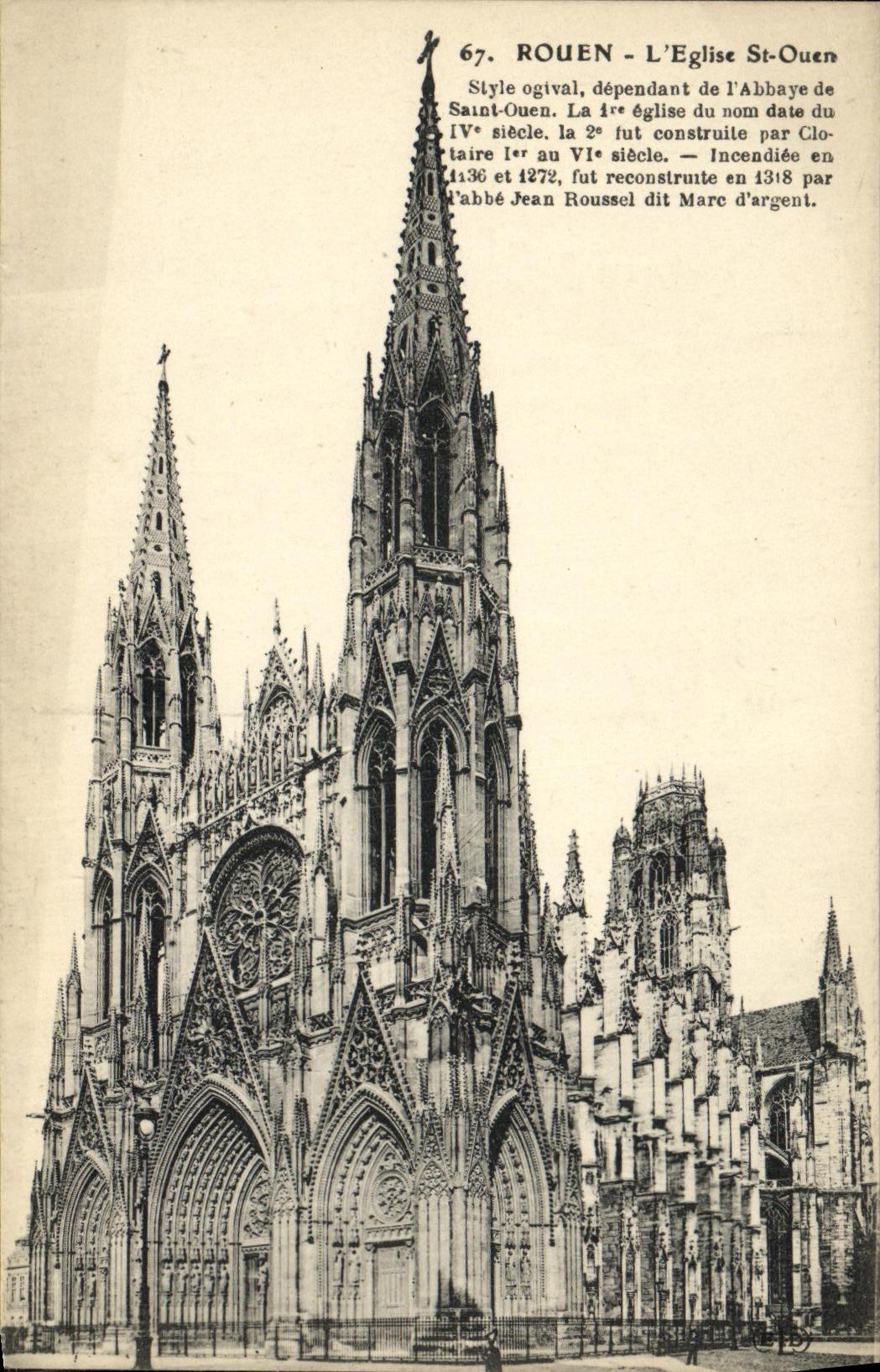 CPA Rouen L Eglise St Ouen