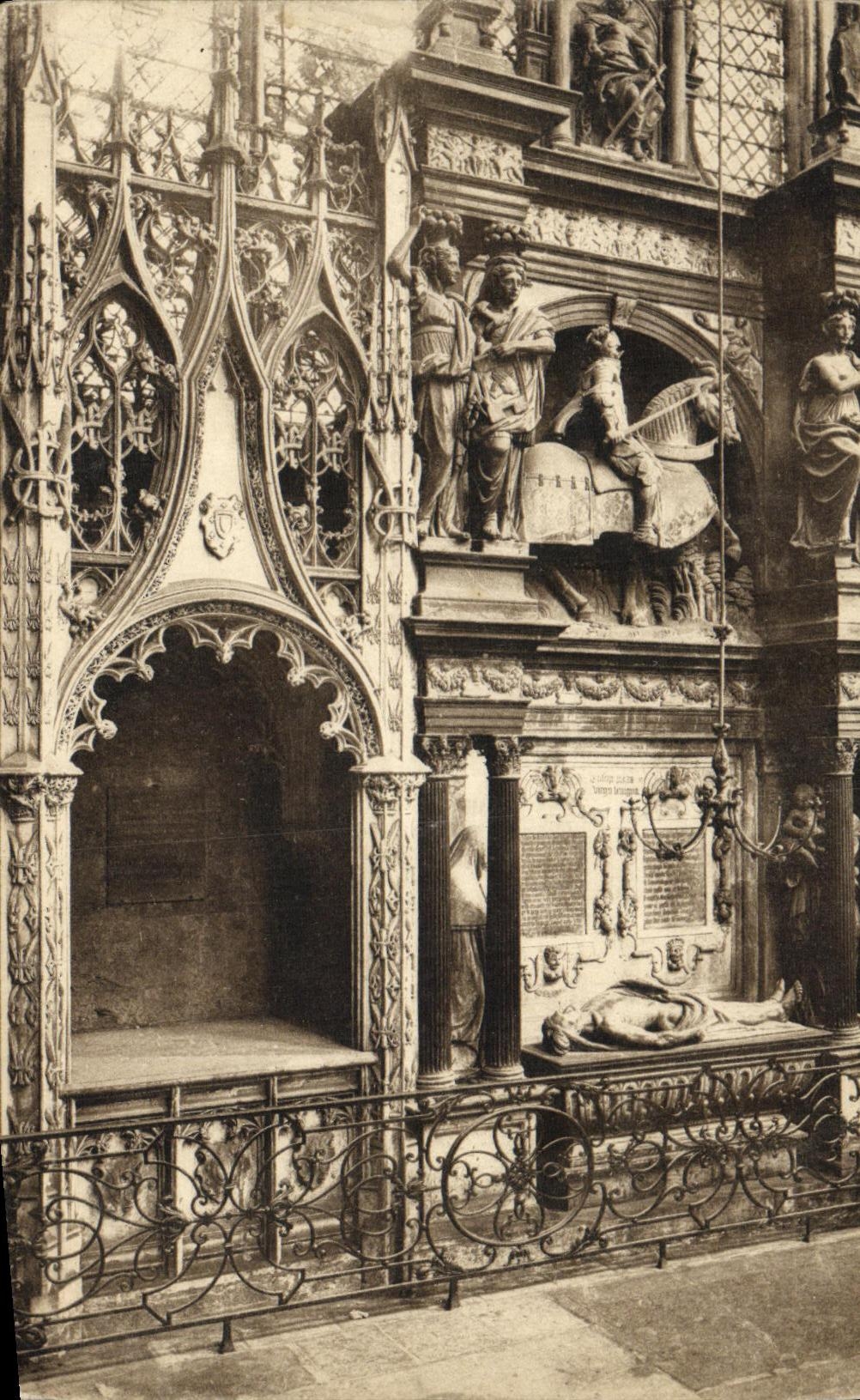 CPA Rouen Notre Dame Tombeau des Ducs de Breze