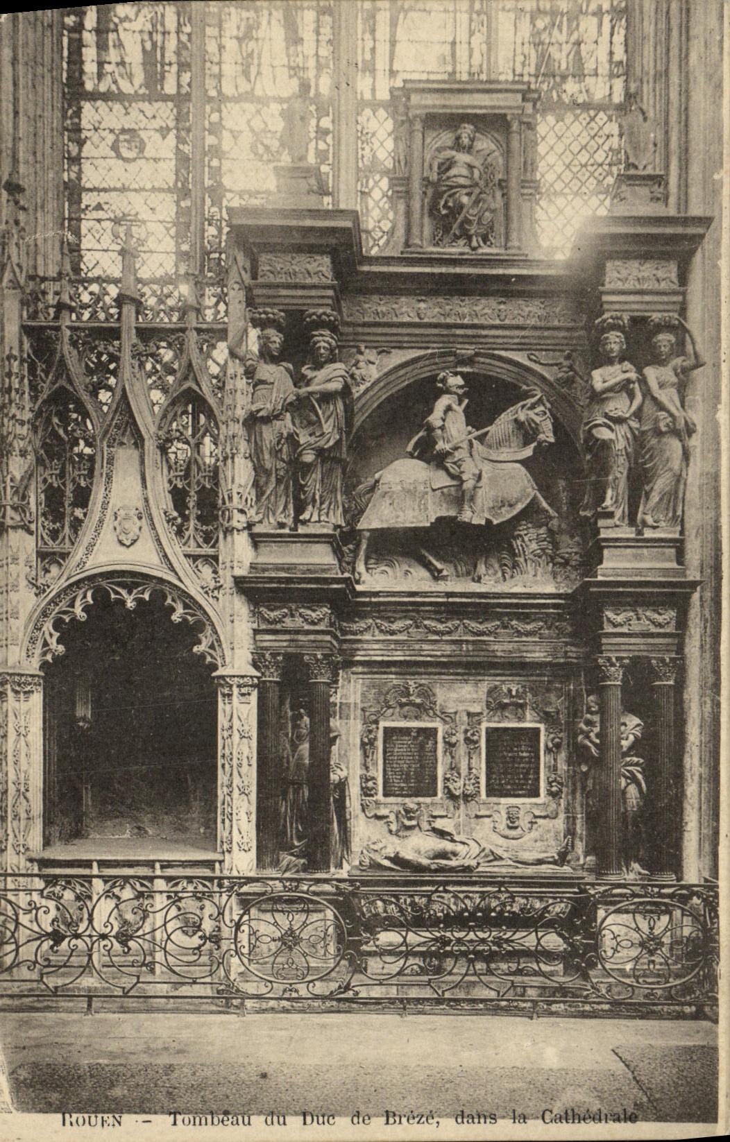 CPA Rouen Tombeau du duc de Breze dans la cathedrale
