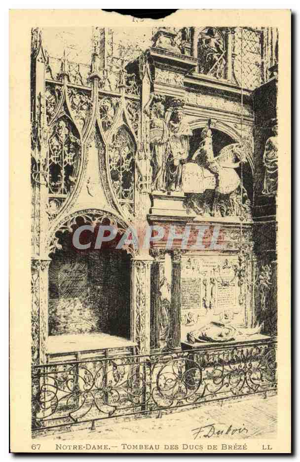 CPA Rouen Tombeau des ducs de Breze