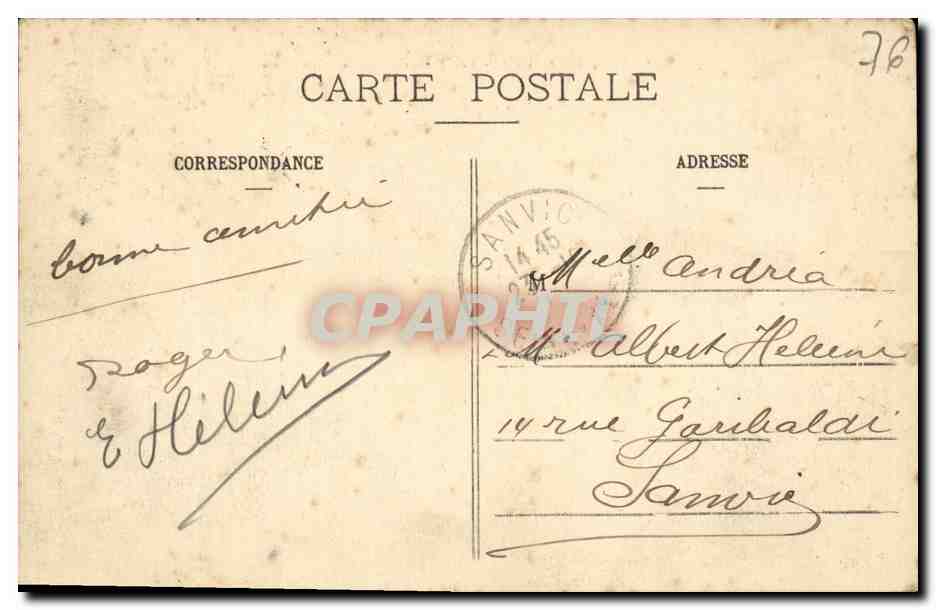 CPA Rouen Vue Generale Vers la Seine — Verso