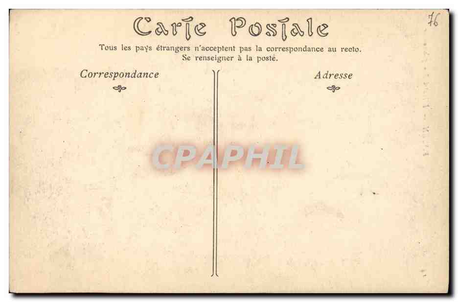CPA Rouen L Hotel Bourgtheroulde — Verso