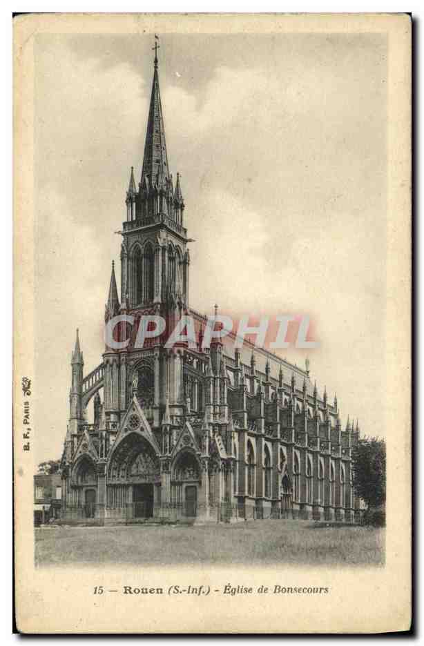 CPA Rouen Eglise De Bonsecours