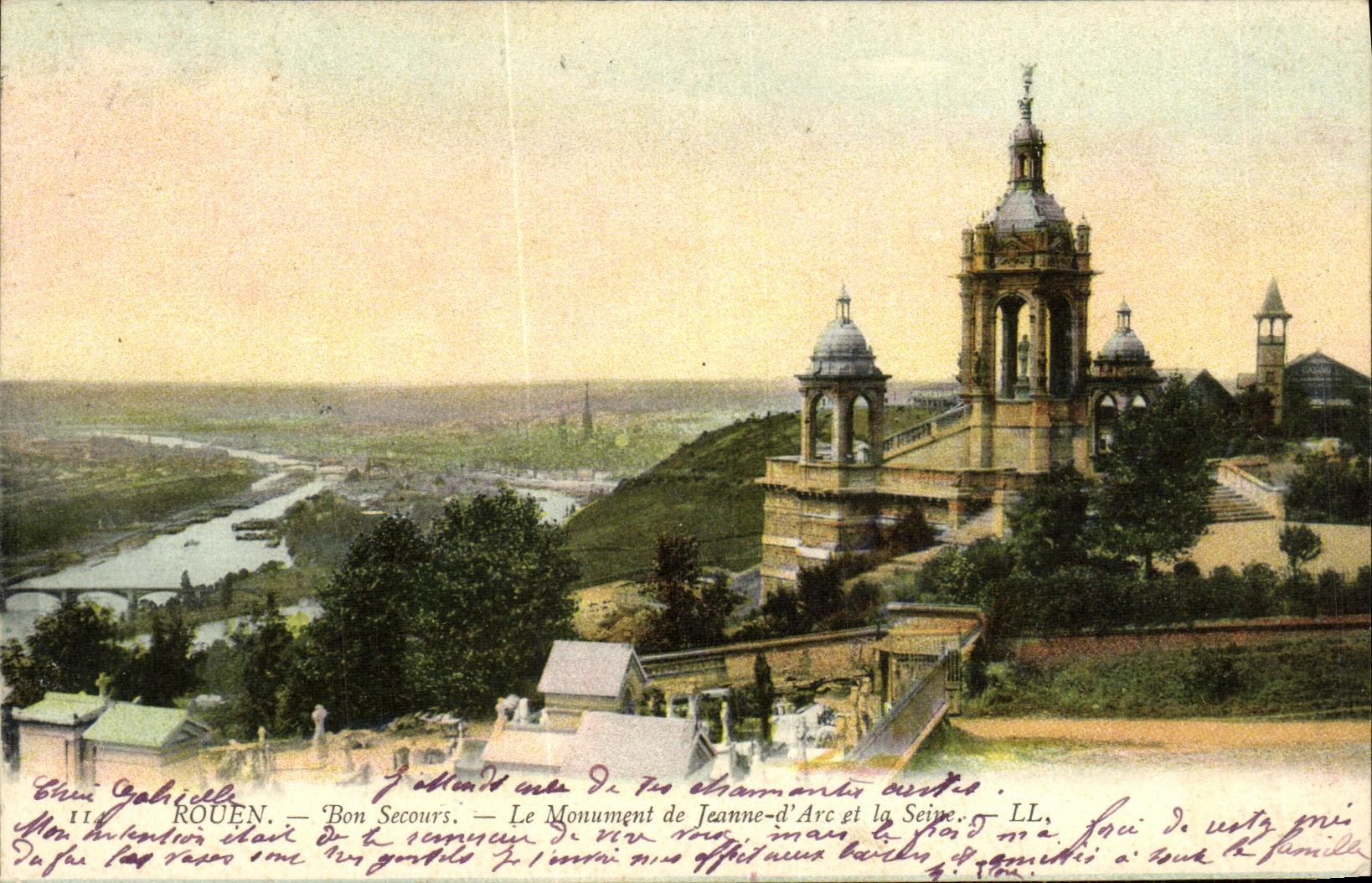 CPA Rouen Bon Secours Le Monument de Jeanne d Arc