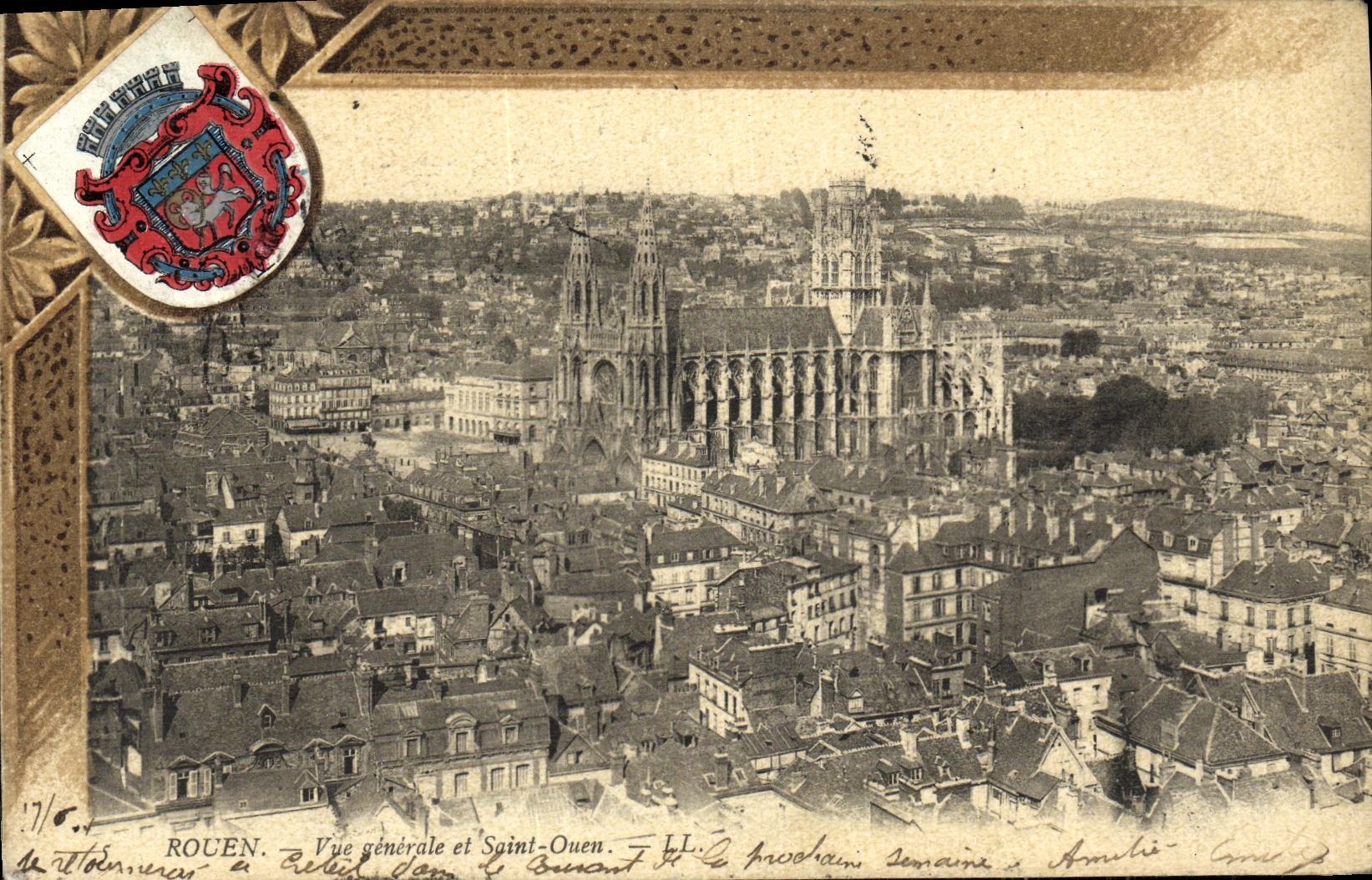 CPA Rouen Vue Generale et Saint Ouen