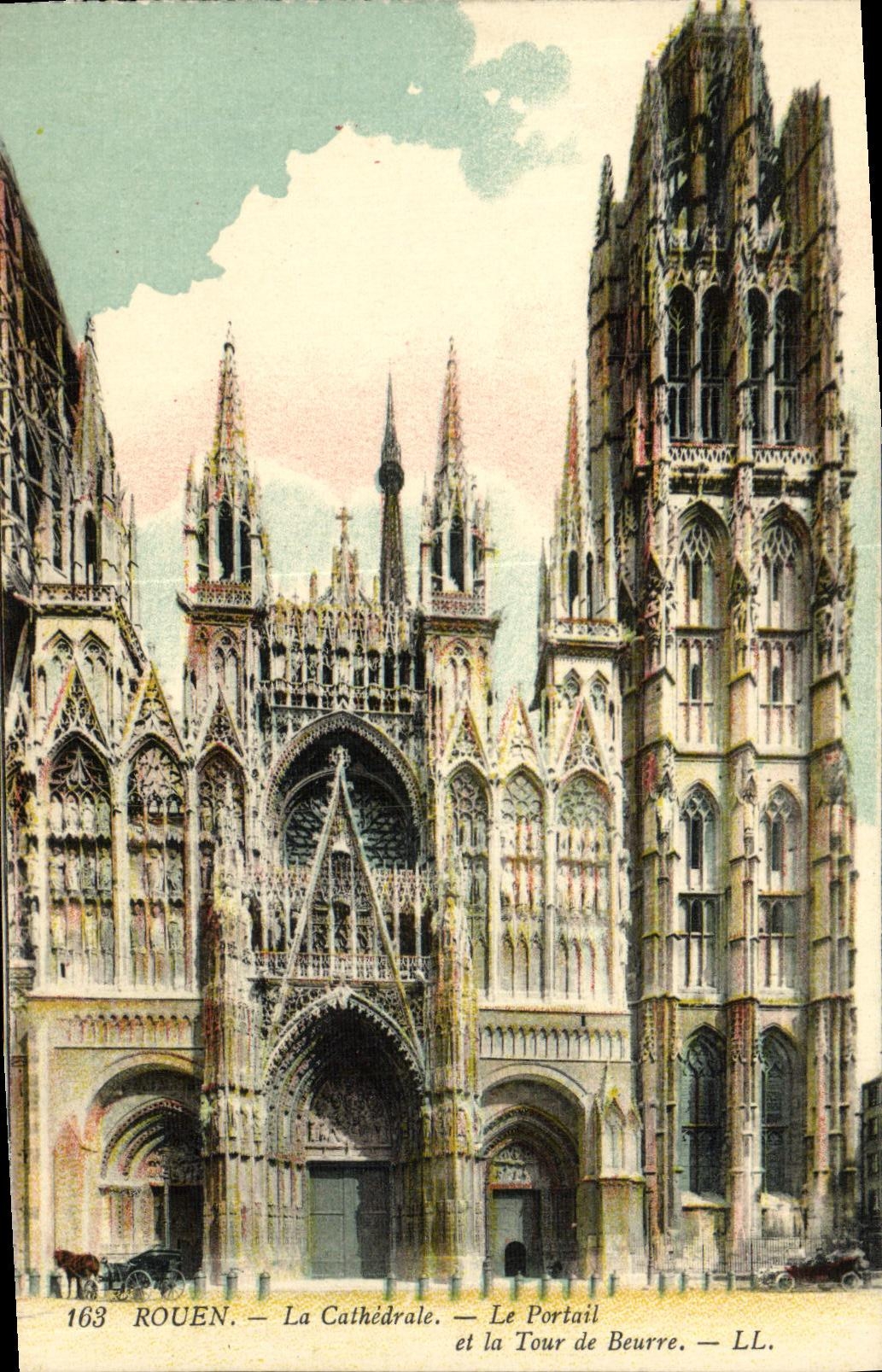 CPA Rouen La Cathedrale Le Portail