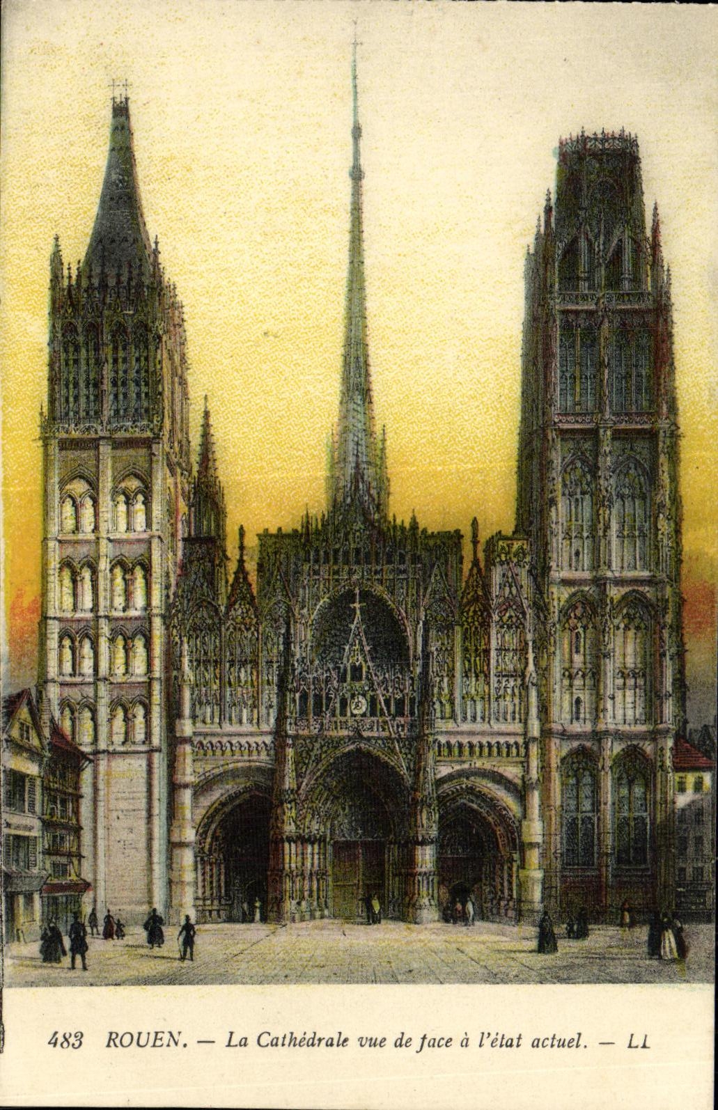 CPA Rouen La Cathedrale Le Portail