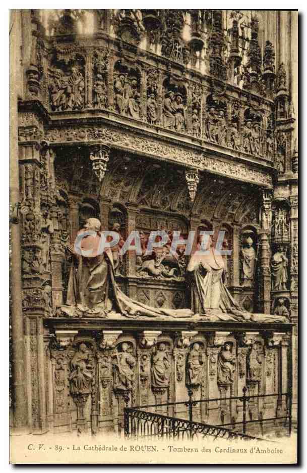 CPA Rouen La Cathedrale de Tombeau des Cardinaux d Amboise
