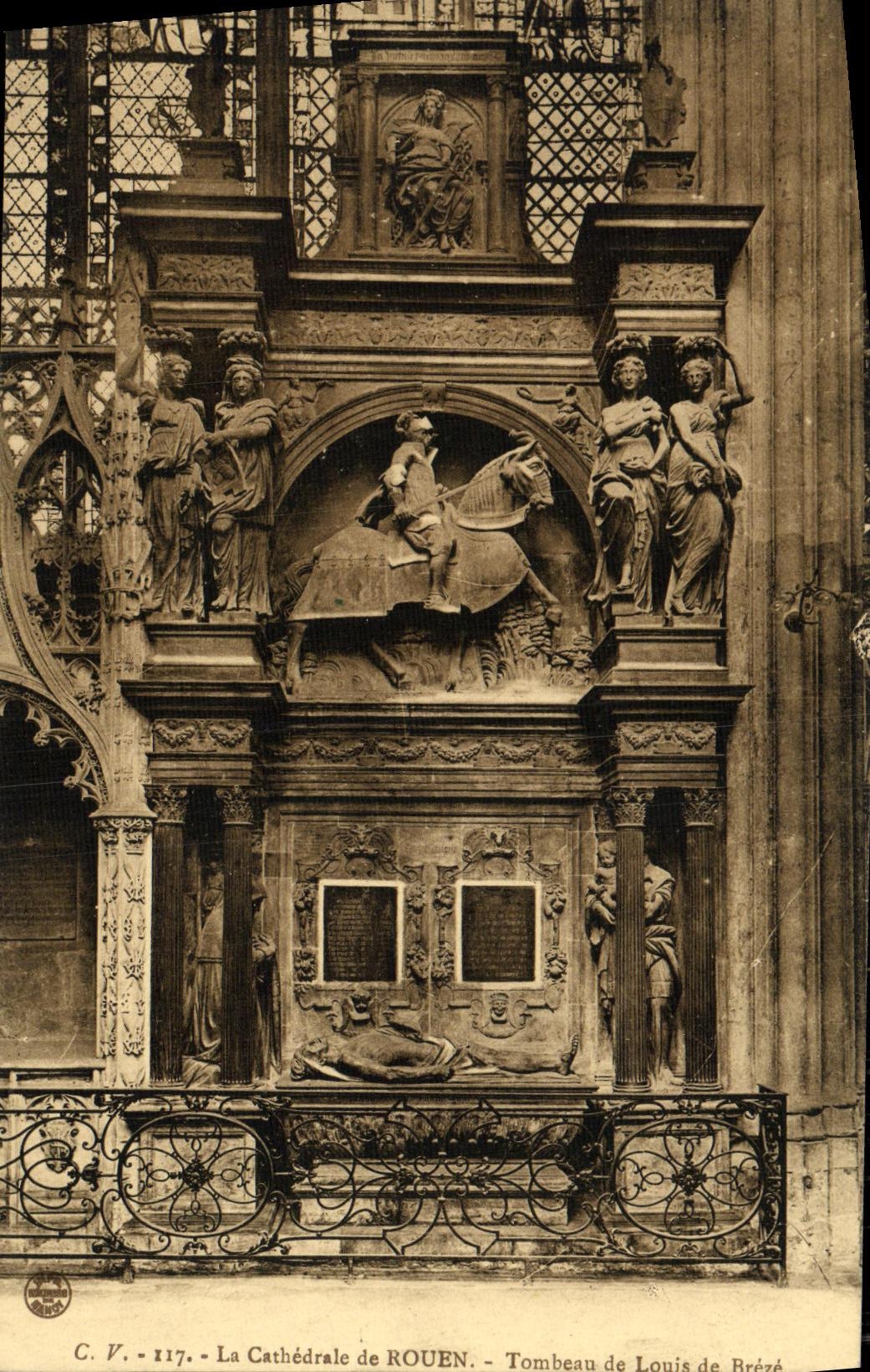 CPA Rouen La Cathedrale de Tombeau de Louis de Breze