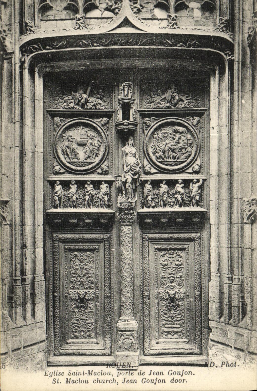 CPA Rouen Eglise Saint Maclou Porte De Jean Goujon St Maclou