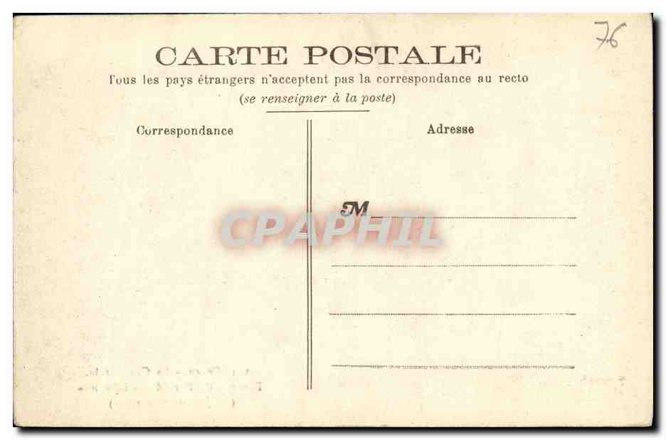 CPA Rouen La Cathedrale Tympan du Portail des Libraires Le jugement dernier — Verso