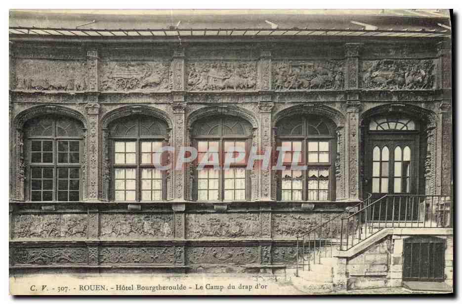 CPA Rouen Hotel Bourgtheroulde Le Camp du Drap d Or