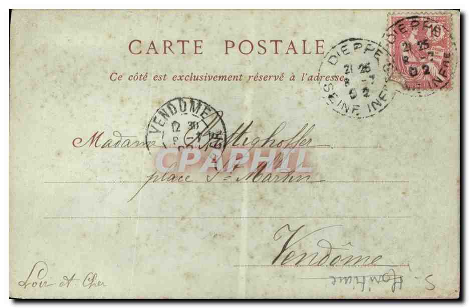 CPA Rouen La Tour Jeanne d Arc — Verso