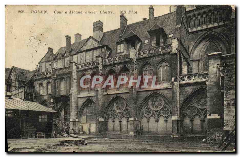 CPA Rouen Cour d Albane Ancien Cloitre