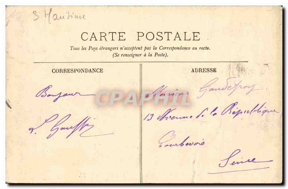 CPA Rouen Ensemble de Secours et du Monument de Jeanne d Arc — Verso
