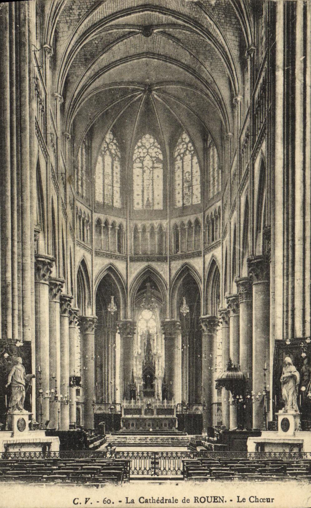 CPA Rouen La Cathedrale Le Choeur