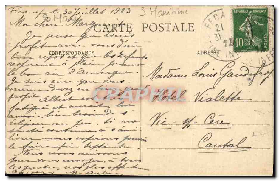 CPA Rouen La Cathedrale Le Choeur — Verso