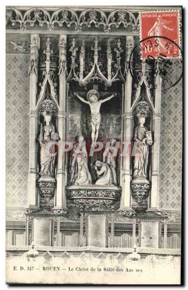 CPA Rouen Le Christ de la Salle Des Assises