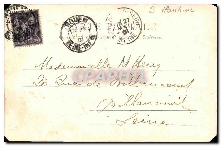 CPA Napoleon I Rouen — Rückseite