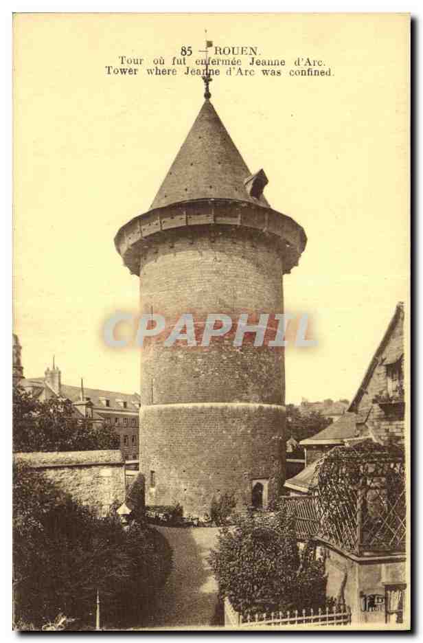 CPA Rouen Tour ou Fut Enfermee Jeanne d Arc