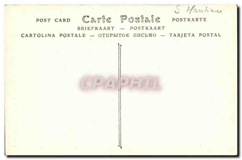 CPA Rouen Fenetre Gothique Rue Des Fourchettes — Rückseite