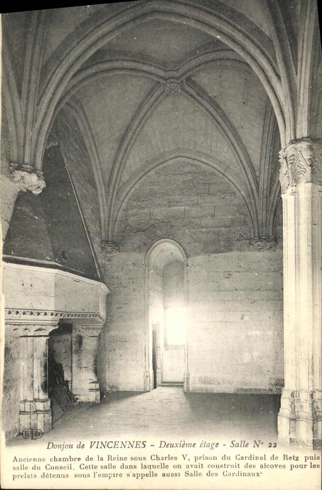 Donjon de Vincennes — Deuxième étage — Salle N° 22