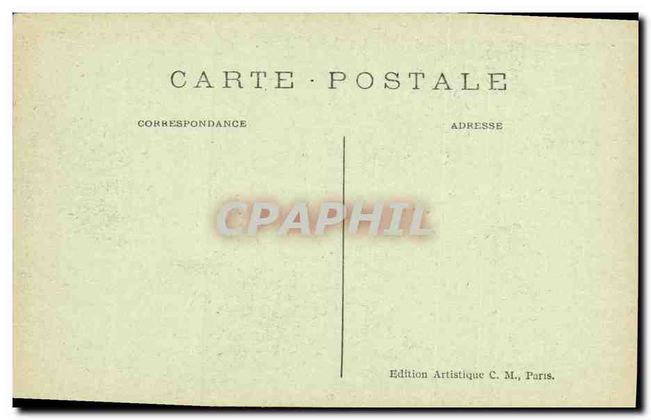 CPA Vincennes Le fort Sortie Sur le Quartier d Artillerie — Rückseite