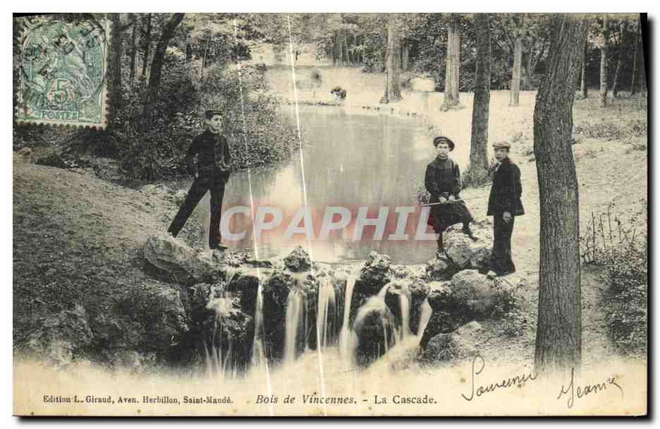 CPA Vincennes Bois de Cascade Enfants