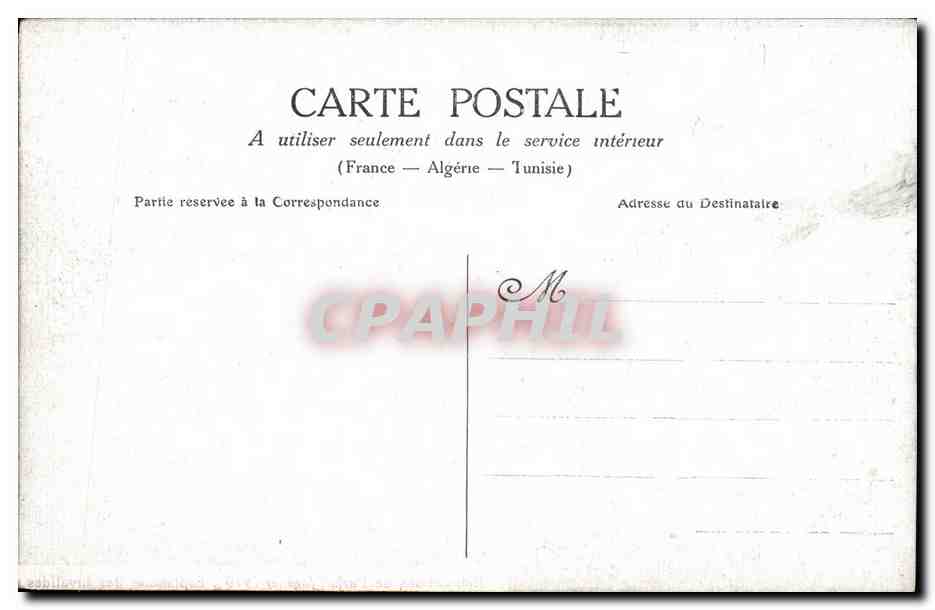 CPA Paris Inondations Janvier 1910 Esplanade des Invalides — Rückseite