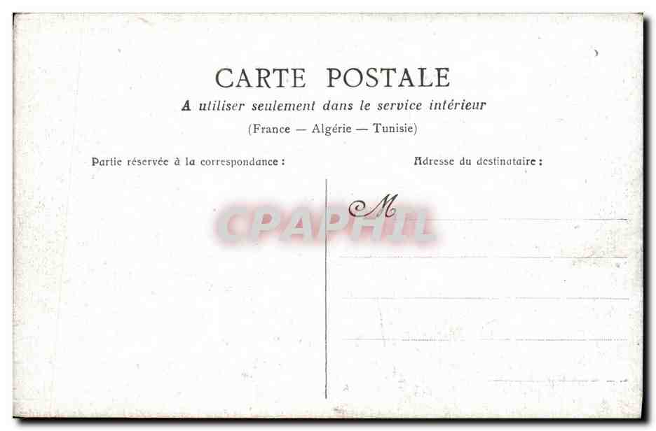 CPA Paris Inondations de 1910 Gare des Invalides — Rückseite