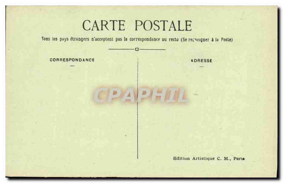 CPA Paris Statue de Charlemagne Roi des Francs et Empereur d occident — Rückseite