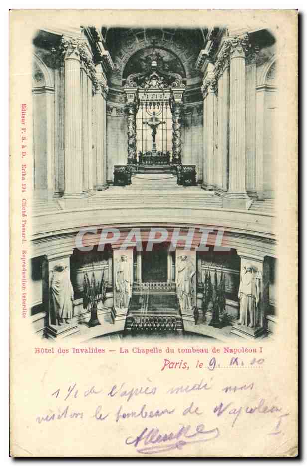 CPA Paris Hotel des Invalides La Chapelle du Tombeau de Napoleon 1er