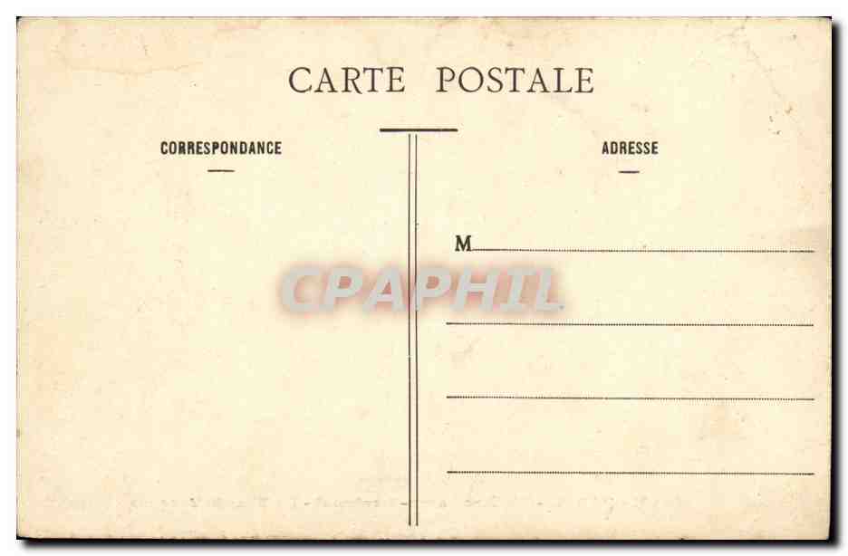 CPA Paris Theatre Sarah Bernhardt La Tour St Jacques — Rückseite