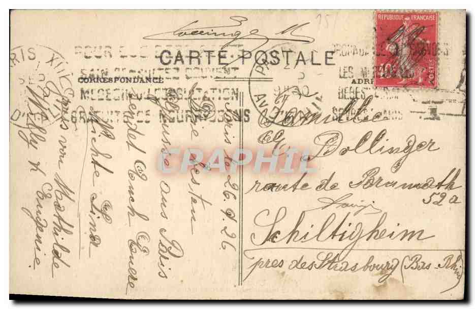CPA Paris Boutevard de la Gare a la Rue Jeanne d Arc et Metro Station Nationale — Rückseite