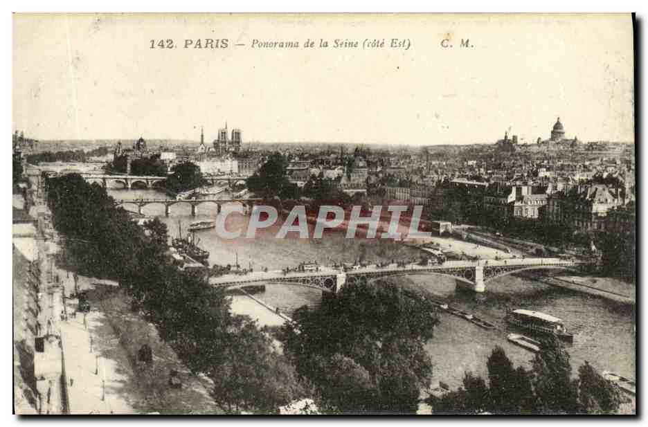 CPA Paris Ponorama de La Seine