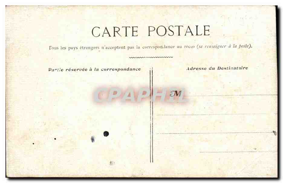 CPA Paris Avenue de L Opera — Rückseite