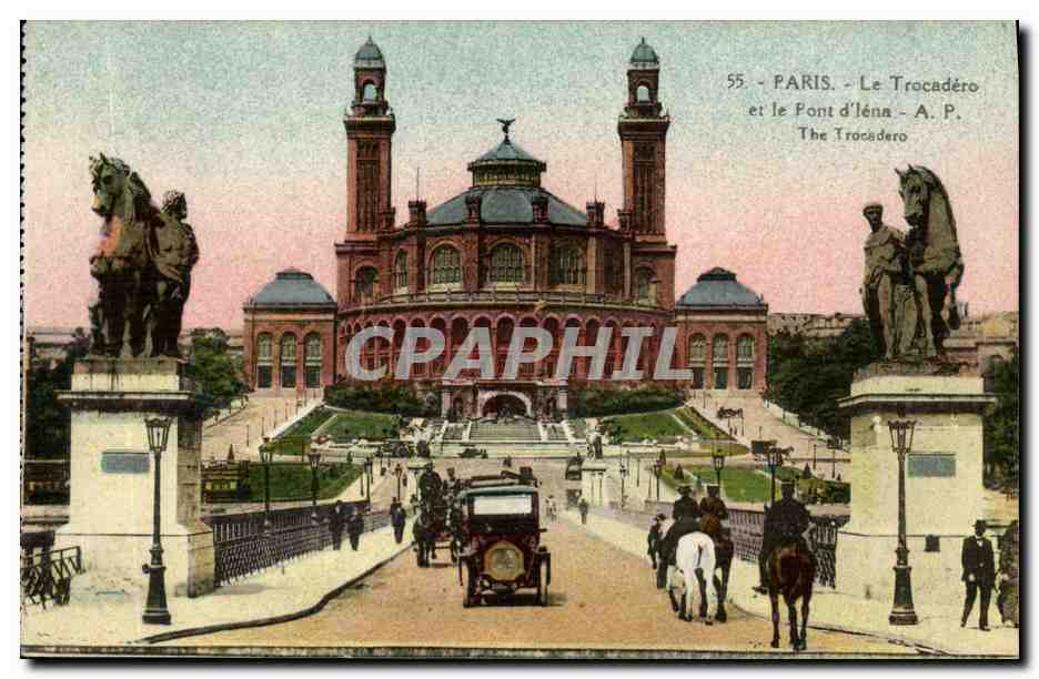 CPA Paris Le Trocadero et le Pont d Iena