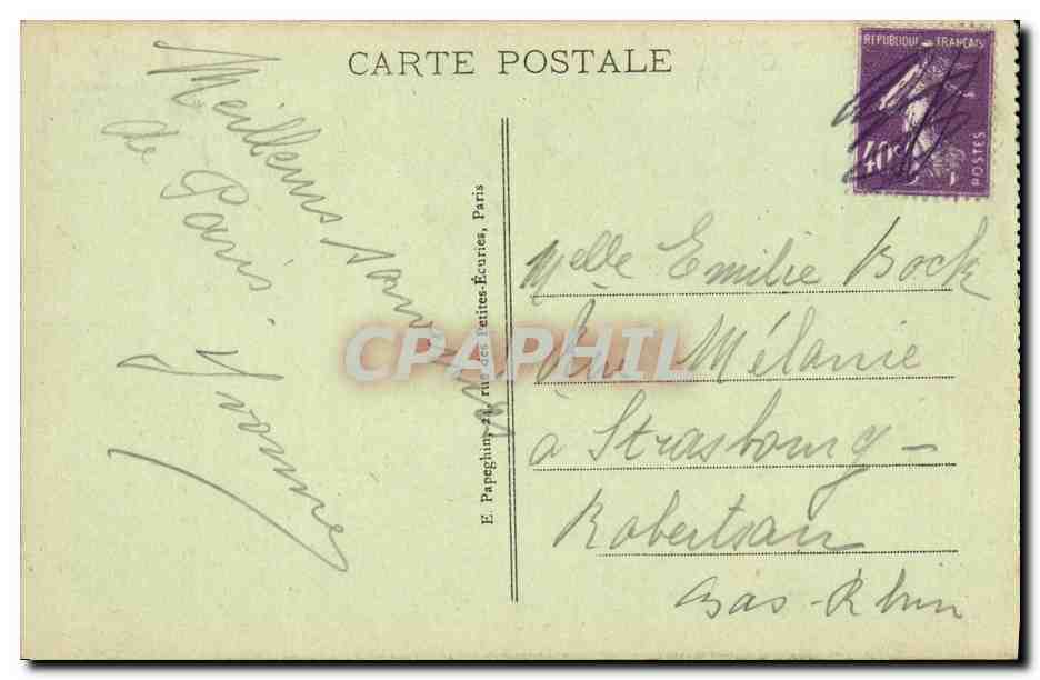 CPA Paris Le Trocadero et le Pont d Iena — Verso