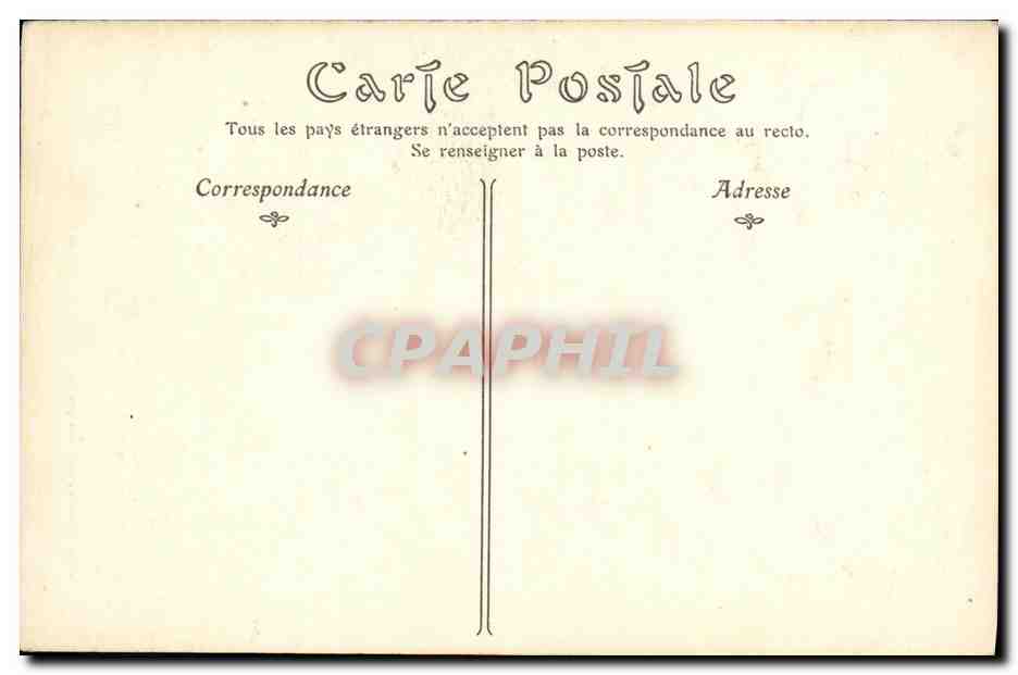CPA Horace Vernet Peintre  — Verso