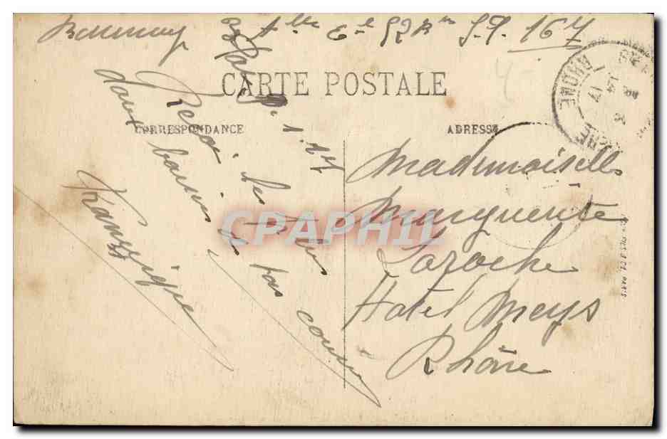 CPA Paris Le Ministere de la Marine — Rückseite