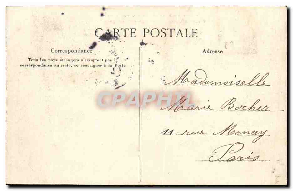 Visite de S.M. Alphonse XIII à Paris — Place de l'Étoile, passage du cortège C.L.C. — éditée par J. Julien — Verso