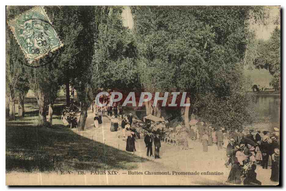 Buttes Chaumont — Promenade enfantine — E.N. 138, Paris XIXe