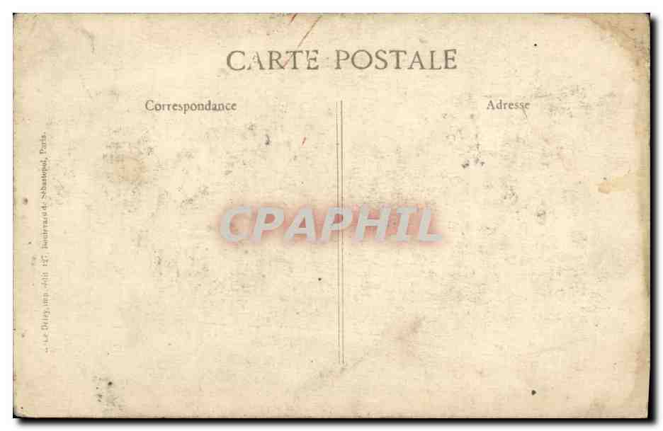 CPA Paris Les Zeppelins Sur Crimes Odieux Des Pirates Les funerailles nationales des victimes — Rückseite