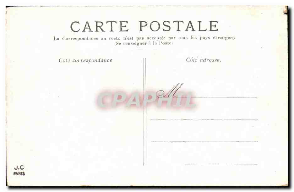 CPA Paris La Boulevard des Italiens — Rückseite
